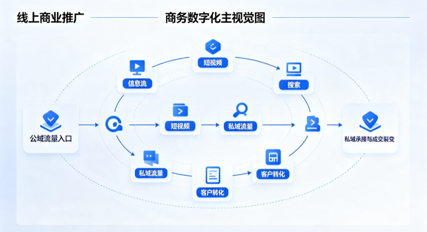 海拉尔市线上商业推广怎么做？全域流量闭环搭建与低成本转化实战指南